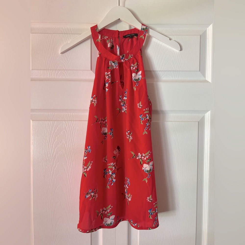 Papermoon Red Floral Top